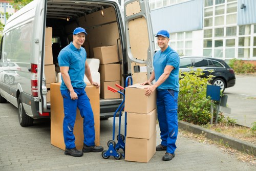 Removal team working on a residential move in Redbridge