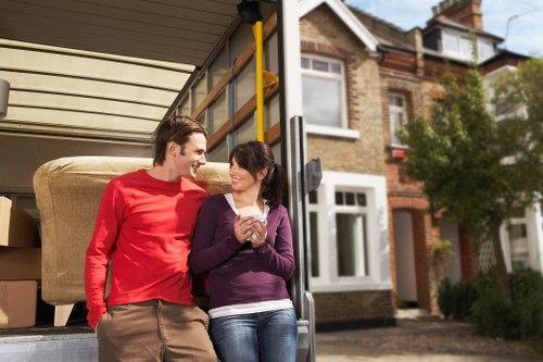 Furniture loading into a moving truck in Redbridge