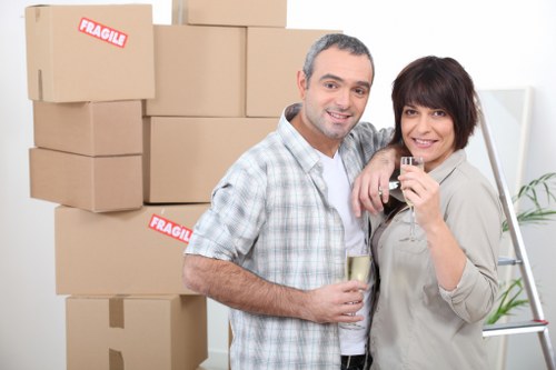 Customer booking a van moving service online